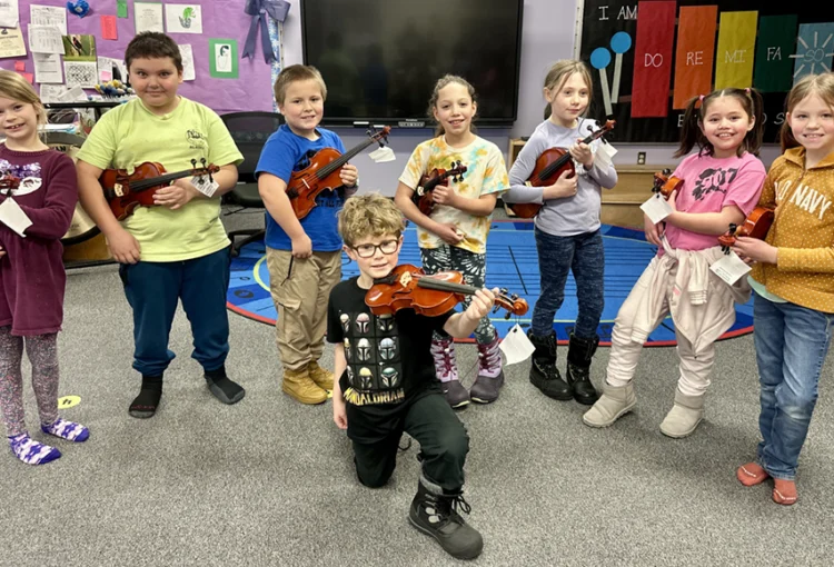 Generous Support Enabled the Purchase of New Violin Kits