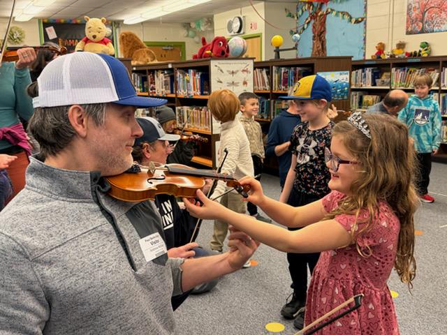 Teach Your Parent Violin Day at Paul Banks